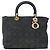 Christian Dior Borsa Lady Dior in nylon rosa e oro Auth 173806 D'oro - vista 2