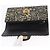 CHANEL 2.55 Cartera Larga Croco Grabada Negra Dorada CC Auth 172450SAV Negro Dorado - vista 7
