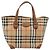 Borsa a mano Burberrys Nova Check in tela beige oro Auth 173795 D'oro - vista 13