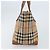 Borsa a mano Burberrys Nova Check in tela beige oro Auth 173795 D'oro - vista 4