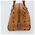 Borsa Boston Vicetos Logogram MCM in pelle PVC marrone e oro Auth BA11007 D'oro - vista 4