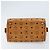 Borsa Boston Vicetos Logogram MCM in pelle PVC marrone e oro Auth BA11007 D'oro - vista 9