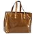 LOUIS VUITTON Monogram Vernis Reade PM Borsa a Mano Bronzo M91146 LV Auth LNZ563