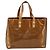 LOUIS VUITTON Monogram Vernis Reade PM Borsa a Mano Bronzo M91146 LV Auth LNZ563 - vista 13