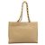 CHANEL Borsa Tote in Pelle Beige Oro CC Auth bs32770 D'oro - vista 13
