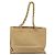 CHANEL Borsa Tote in Pelle Beige Oro CC Auth bs32770 D'oro - vista 2
