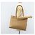 CHANEL Borsa Tote in Pelle Beige Oro CC Auth bs32770 D'oro - vista 22