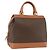 Céline Bolsa de mão em lona Macadam CELINE em couro PVC marrom e dourado Auth 173794