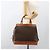 Céline Bolsa de mão em lona Macadam CELINE em couro PVC marrom e dourado Auth 173794 - vista 22