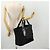 Borsa Boston GUCCI in nylon nero argento 019 2855 0530 508 Auth bs33595 - vista 23
