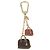 LOUIS VUITTON Llavero Icónico Charm metal Rojo Negro LV Auth LNZ441 Roja - vista 13