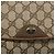 Gucci Borsa a Spalla GG Supreme in PVC Pelle Beige Oro 116 02 067 Auth 173967 D'oro - vista 14