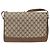 Gucci Borsa a Spalla GG Supreme in PVC Pelle Beige Oro 116 02 067 Auth 173967 D'oro - vista 3