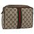GUCCI GG Supreme Web Sherry Line Clutch Bag PVC Beige 89 01 012 Auth BA11226