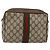 GUCCI GG Supreme Web Sherry Line Clutch Bag PVC Beige 89 01 012 Auth BA11226 - vista 3