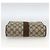 GUCCI GG Supreme Web Sherry Line Clutch Bag PVC Beige 89 01 012 Auth BA11226 - vista 7