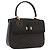 Céline Bolsa de mão em lona Macadam Circle CELINE em couro PVC preto e dourado Auth 172374