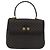Céline Bolsa de mão em lona Macadam Circle CELINE em couro PVC preto e dourado Auth 172374 - vista 13