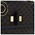 Céline Bolsa de mão em lona Macadam Circle CELINE em couro PVC preto e dourado Auth 172374 - vista 18