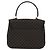 Céline Bolsa de mão em lona Macadam Circle CELINE em couro PVC preto e dourado Auth 172374 - vista 2