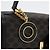 Céline Bolsa de mão em lona Macadam Circle CELINE em couro PVC preto e dourado Auth 172374 - vista 9