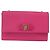 Borsa a Spalla Vala Chain in Pelle Rosa Oro Auth 172403 di Salvatore Ferragamo D'oro - vista 13