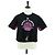 Dolce & Gabbana DOLCE&GABBANA D&G x Jujutsu Kaisen Camiseta Cortada de Algodón Negra Auth 167071SM Negro