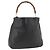 Borsa a Spalla in Pelle Gucci Bamboo Nera e Dorata Auth 173820 Nero D'oro