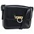 Céline Borsa a Spalla Gancini in Pelle Nera e Oro Auth ep13660 Nero D'oro