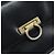 Céline Borsa a Spalla Gancini in Pelle Nera e Oro Auth ep13660 Nero D'oro - vista 17