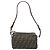 Sac à bandoulière en toile Zucca FENDI marron noir Auth LNZ068 - vue 13