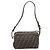 Sac à bandoulière en toile Zucca FENDI marron noir Auth LNZ068 - vue 2