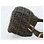 Sac à bandoulière en toile Zucca FENDI marron noir Auth LNZ068 - vue 3