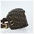 Sac à bandoulière en toile Zucca FENDI marron noir Auth LNZ068 - vue 4