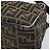 Sac à bandoulière en toile Zucca FENDI marron noir Auth LNZ068 - vue 8