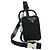 Custodia per telefono PRADA in nylon nero argento autentica 172423M