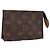 LOUIS VUITTON Poche Toilette Monogram 15 M47546 LV Auth hk3573 Monogramma