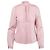 Blusa Miu Miu Rosa com Bolinhas Verdes e Laço no Pescoço