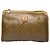 Céline Clutch in pelle monogramma Triomphe vintage di Celine beige oro marrone D'oro