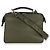 Borsa Mini Peekaboo ISeeU in pelle di vitello oliva Fendi Verde - vista 2