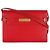 Borsa a tracolla Manhattan Medium in pelle di vitello rossa Saint Laurent - vista 8