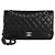 Timeless Chanel Black Quilted Lambskin Medium Classic Double Flap Bag