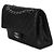 Timeless Chanel Black Quilted Lambskin Medium Classic Double Flap Bag - view 3