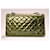 Timeless Chanel Medium Double Flap Tasche aus grünem gestreiftem Lackleder, zeitloser Klassiker mit silberner Hardware Khaki Anthrazitgrau Dunkelgrün - Ansicht 6