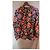 Autre Marque Blumenmuster Jacke Schwarz Pink Rot Mehrfarben Grün - Ansicht 5