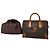 Céline Vintage Celine Paris Triomphe Monogramm Leder Reisetasche Braun