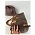 Céline Vintage Celine Paris Triomphe Monogramm Leder Reisetasche Braun - Ansicht 10