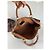 Céline Vintage Celine Paris Triomphe Monogramm Leder Reisetasche Braun - Ansicht 4