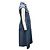 Vestido midi de algodón elástico azul pizarra Mr & Mrs Italy - vista 2