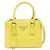 Mini borsa in pelle Saffiano Prada Giallo